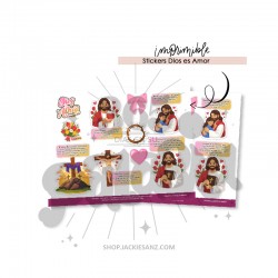 STICKERS BÍBLICOS: DIOS ES...